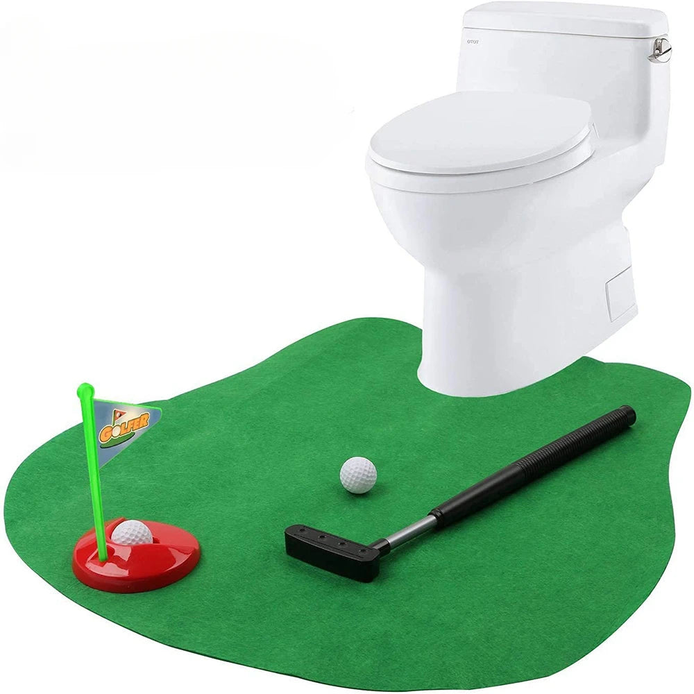 Terify®️Mini Toilet Golf Toy Set Toilet Time Golf Game Set⛳