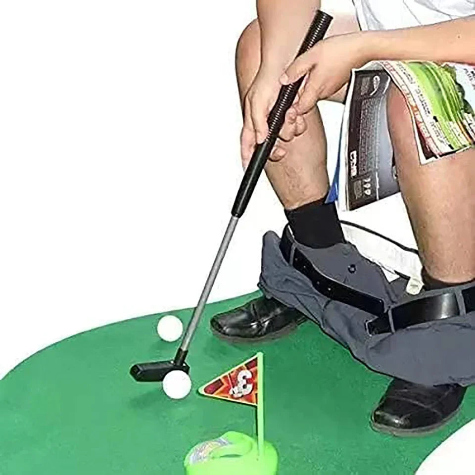 Terify®️Mini Toilet Golf Toy Set Toilet Time Golf Game Set⛳