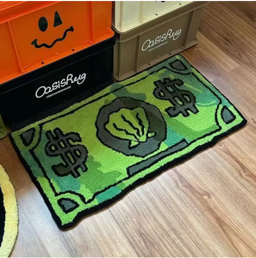 Terify®️Cartoon Money Rugs Waterproof Floor Mat Fluff Carpet🏡