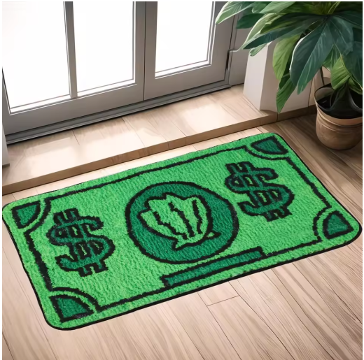 Terify®️Cartoon Money Rugs Waterproof Floor Mat Fluff Carpet🏡