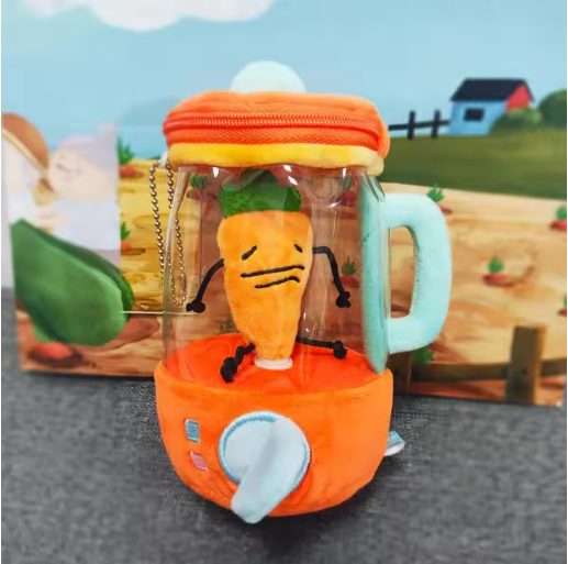 Terify®️Carrot Juicer Plush Toy Funny Drawstring Rotating Carrot Cartoon Stuffed Doll🥕