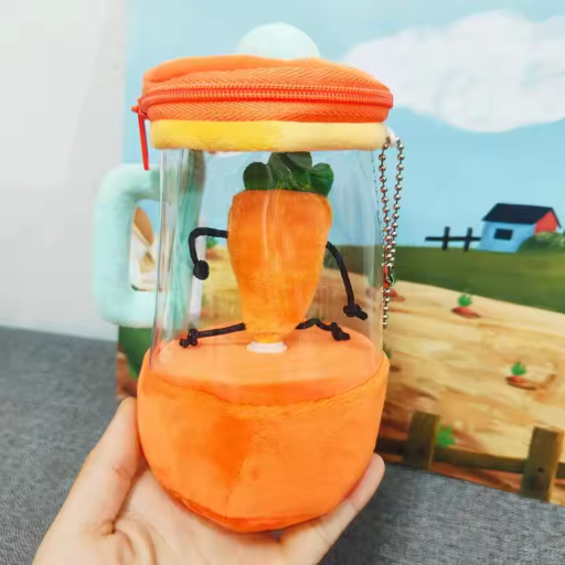 Terify®️Carrot Juicer Plush Toy Funny Drawstring Rotating Carrot Cartoon Stuffed Doll🥕