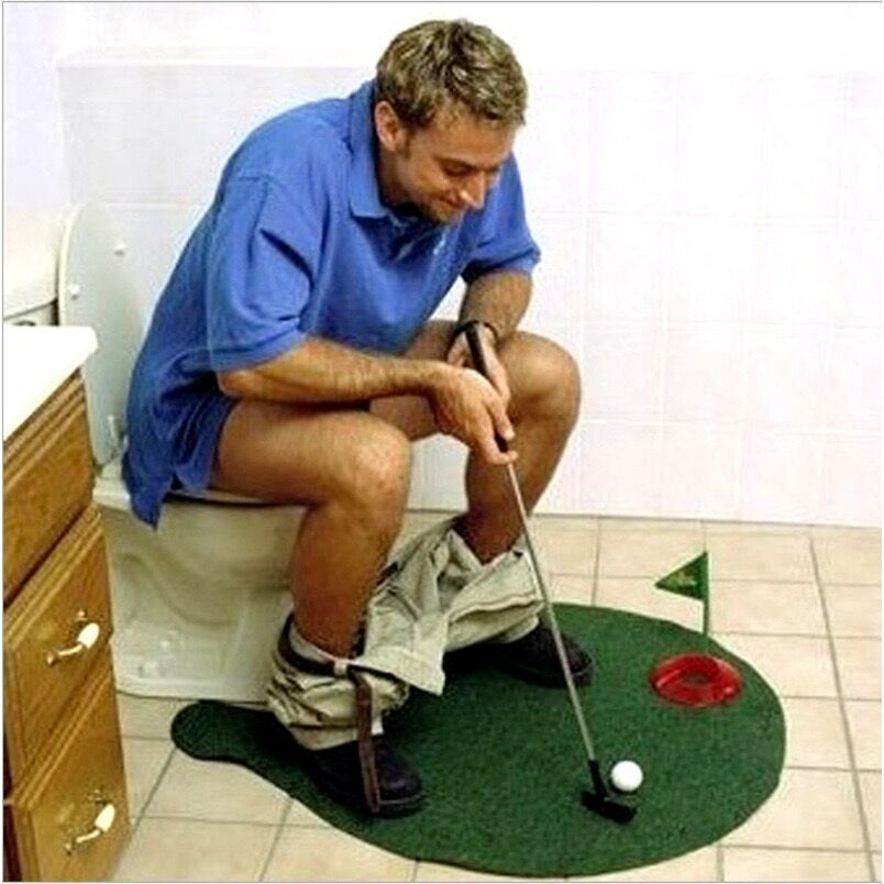 Terify®️Mini Toilet Golf Toy Set Toilet Time Golf Game  Set⛳