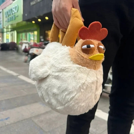 Terify®️Fur Chicken Plush Bag Ugly Hen Shape Handbag 🐔