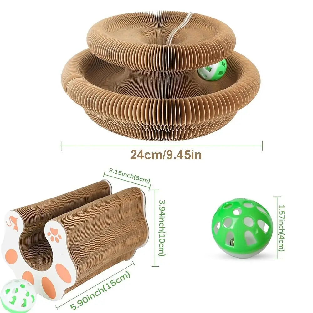 Terify®️Magic Organ Kitty Kurlz Cat Toy Wear-Resistant No Crumbs Cat Scratching Board 🐱🐈