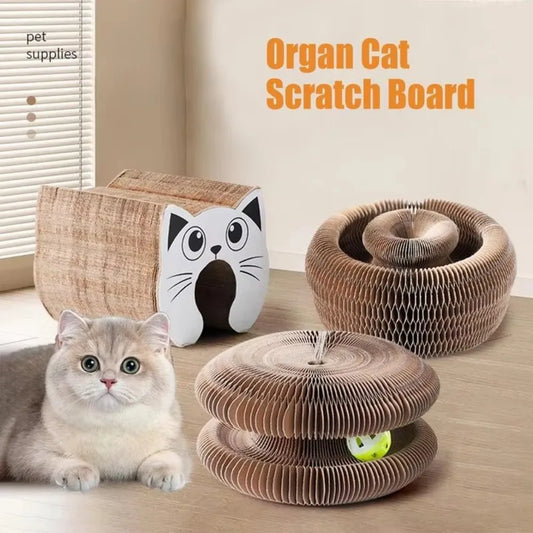 Terify®️Magic Organ Kitty Kurlz Cat Toy Wear-Resistant No Crumbs Cat Scratching Board 🐱🐈