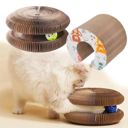 Terify®️Magic Organ Kitty Kurlz Cat Toy Wear-Resistant No Crumbs Cat Scratching Board 🐱🐈