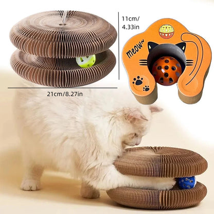 Terify®️Magic Organ Kitty Kurlz Cat Toy Wear-Resistant No Crumbs Cat Scratching Board 🐱🐈