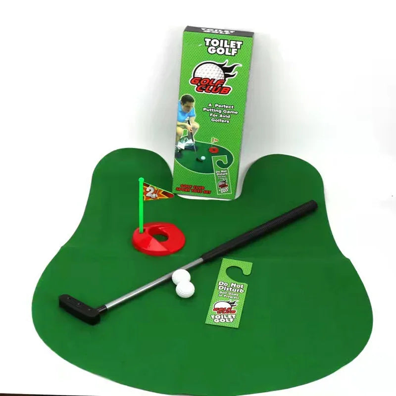 Terify®️Mini Toilet Golf Toy Set Toilet Time Golf Game  Set⛳