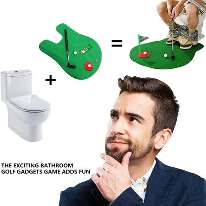 Terify®️Mini Toilet Golf Toy Set Toilet Time Golf Game  Set⛳