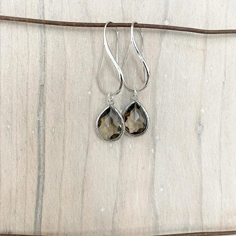 Terify®️New Long Water Drop Crystal Earrings Women Female Custom Jewelry💧