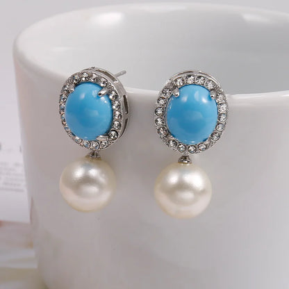 Terify®️ Rainbow Crystal Dangle Earrings Cute Trendy Geometric Drop Earrings Boho Jewelry