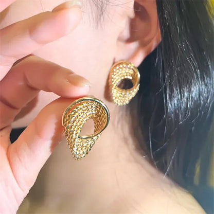 Terify®️Elegant Hollow Flowers Sun Alloy Drop Earrings for Women New Trendy ☀️