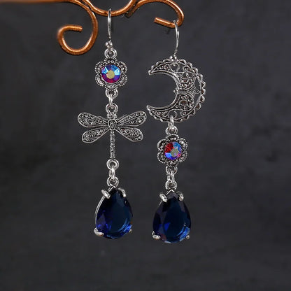 Terify®️ Rainbow Crystal Dangle Earrings Cute Trendy Geometric Drop Earrings Boho Jewelry