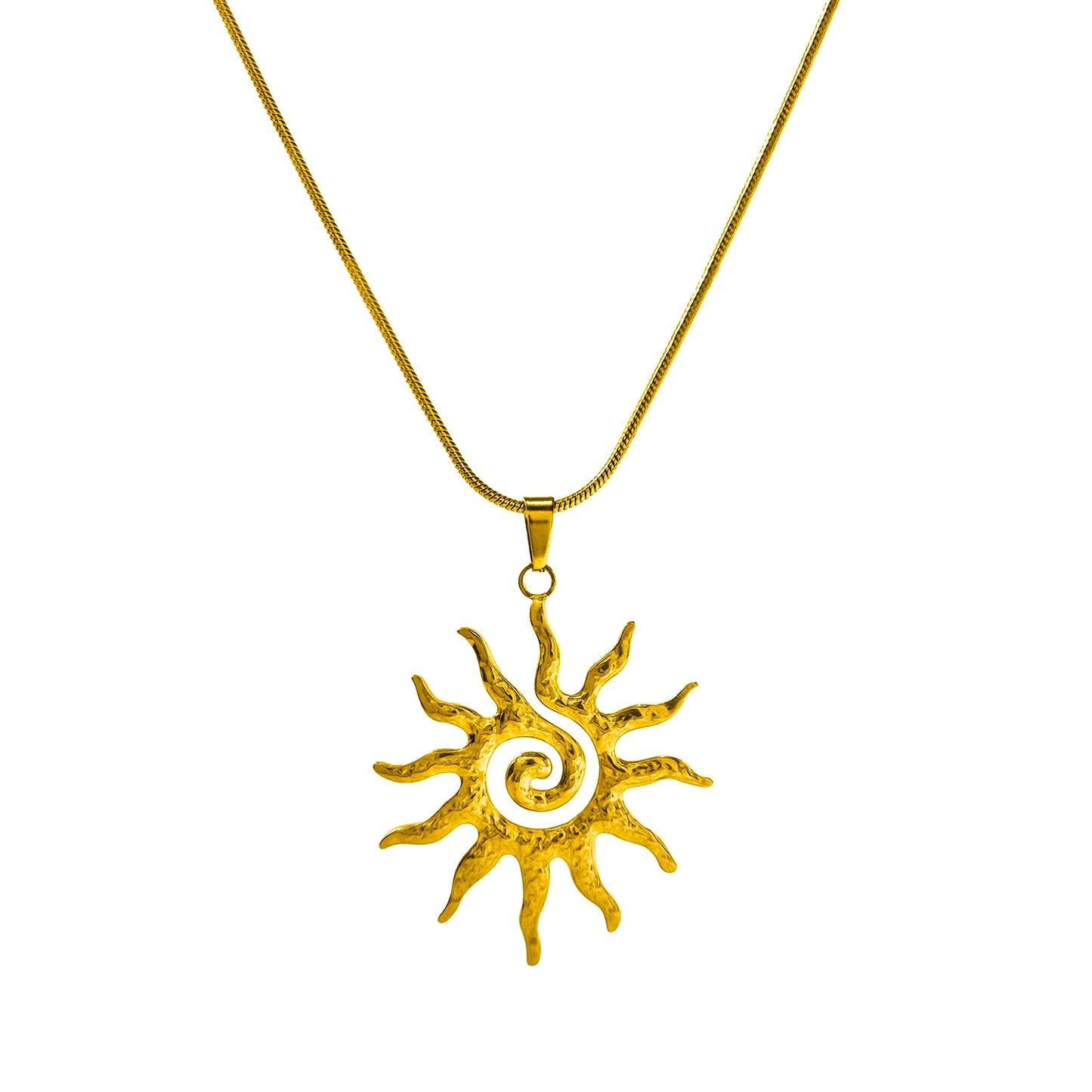 Terify®️ Vintage Sun Geometric Drop Earrings for Women Golden Stainless Steel