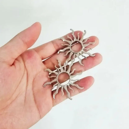 Terify®️Elegant Hollow Flowers Sun Alloy Drop Earrings for Women New Trendy ☀️