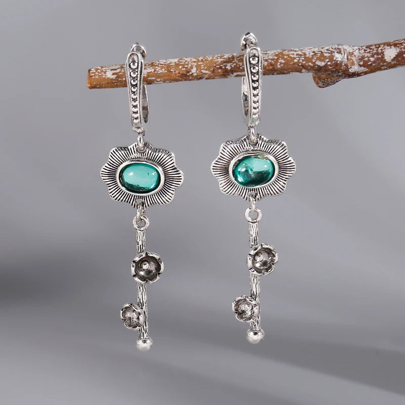 Terify®️ Rainbow Crystal Dangle Earrings Cute Trendy Geometric Drop Earrings Boho Jewelry