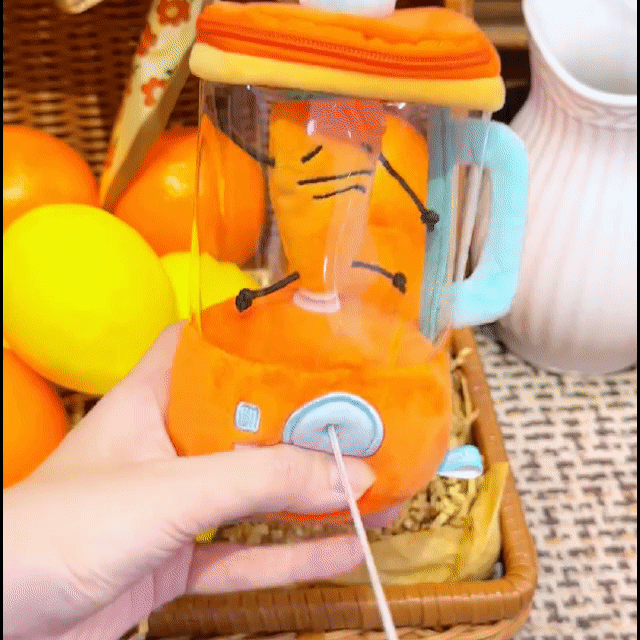 Terify®️Carrot Juicer Plush Toy Funny Drawstring Rotating Carrot Cartoon Stuffed Doll🥕