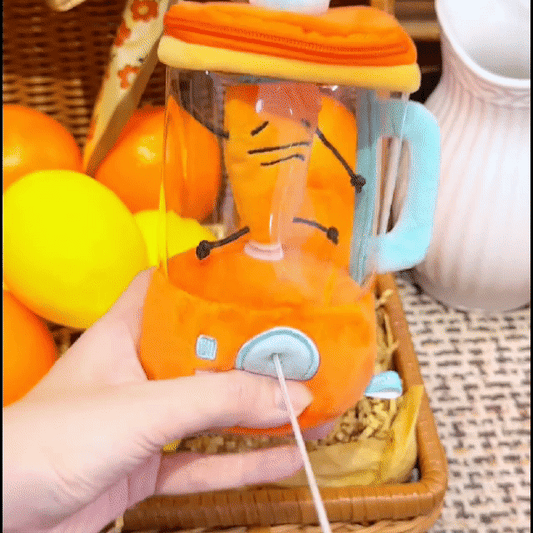 Terify®️Carrot Juicer Plush Toy Funny Drawstring Rotating Carrot Cartoon Stuffed Doll🥕
