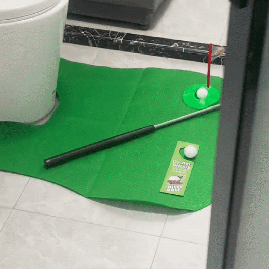 Terify®️Mini Toilet Golf Toy Set Toilet Time Golf Game  Set⛳
